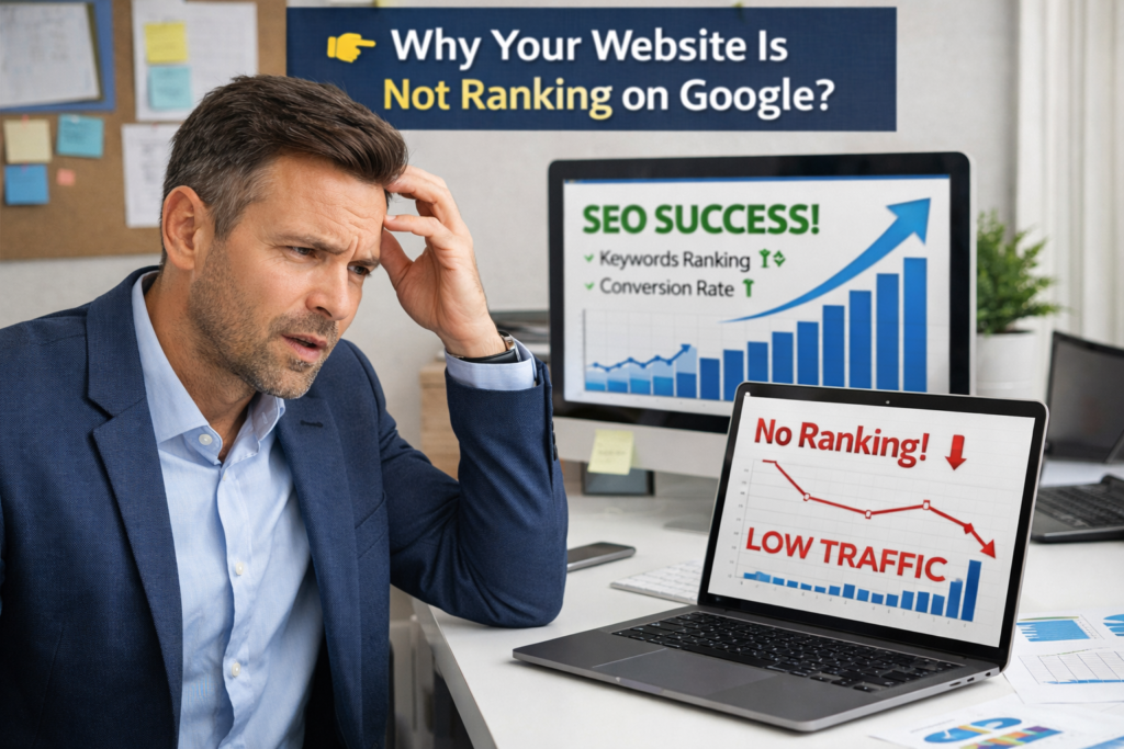 why your website is not ranking on Google