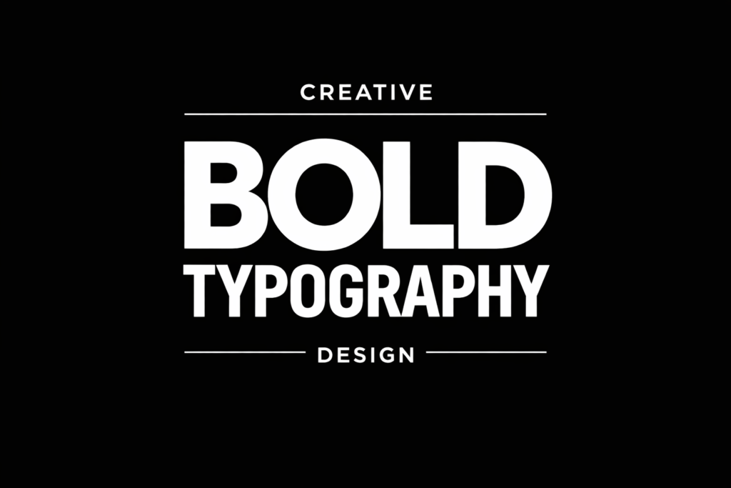bold typography graphic design trends 2026