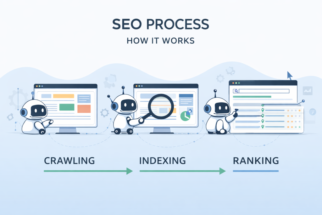 how SEO works process