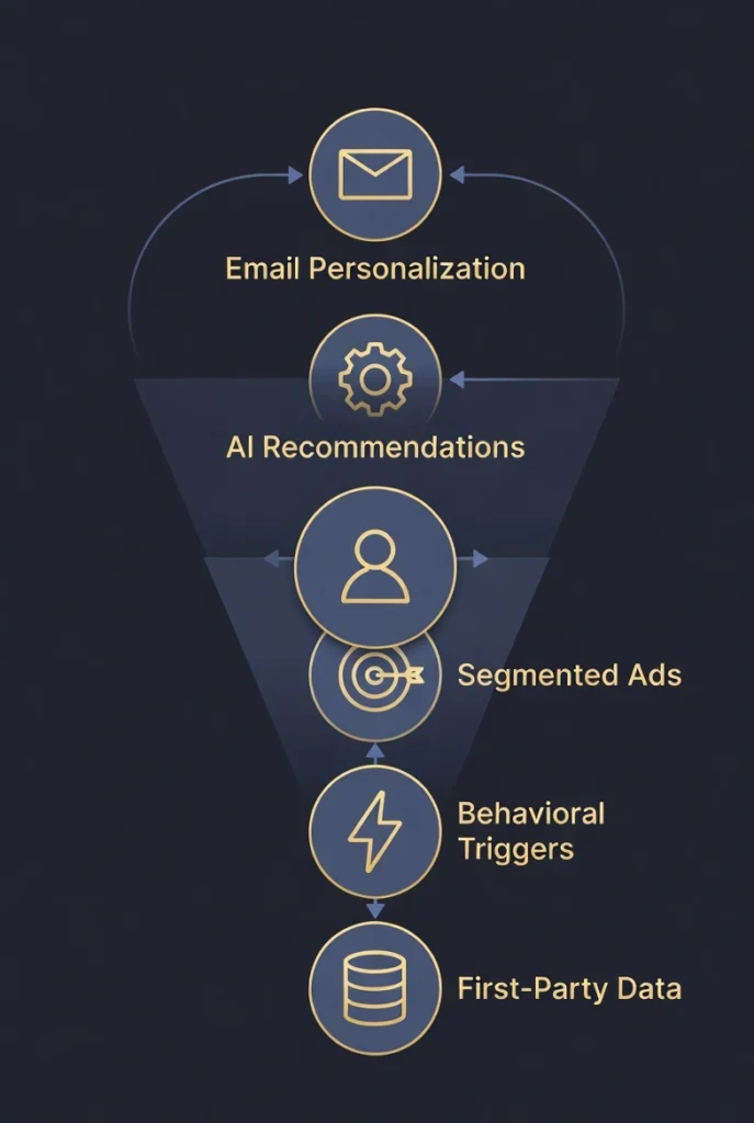 hyper-personalization digital marketing strategy showing AI-driven customer targeting 2026