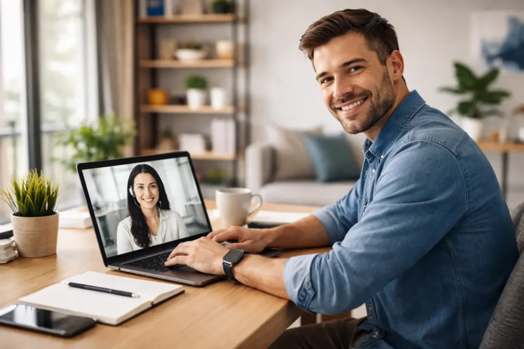 small business owner outsourcing tasks to virtual assistant agency