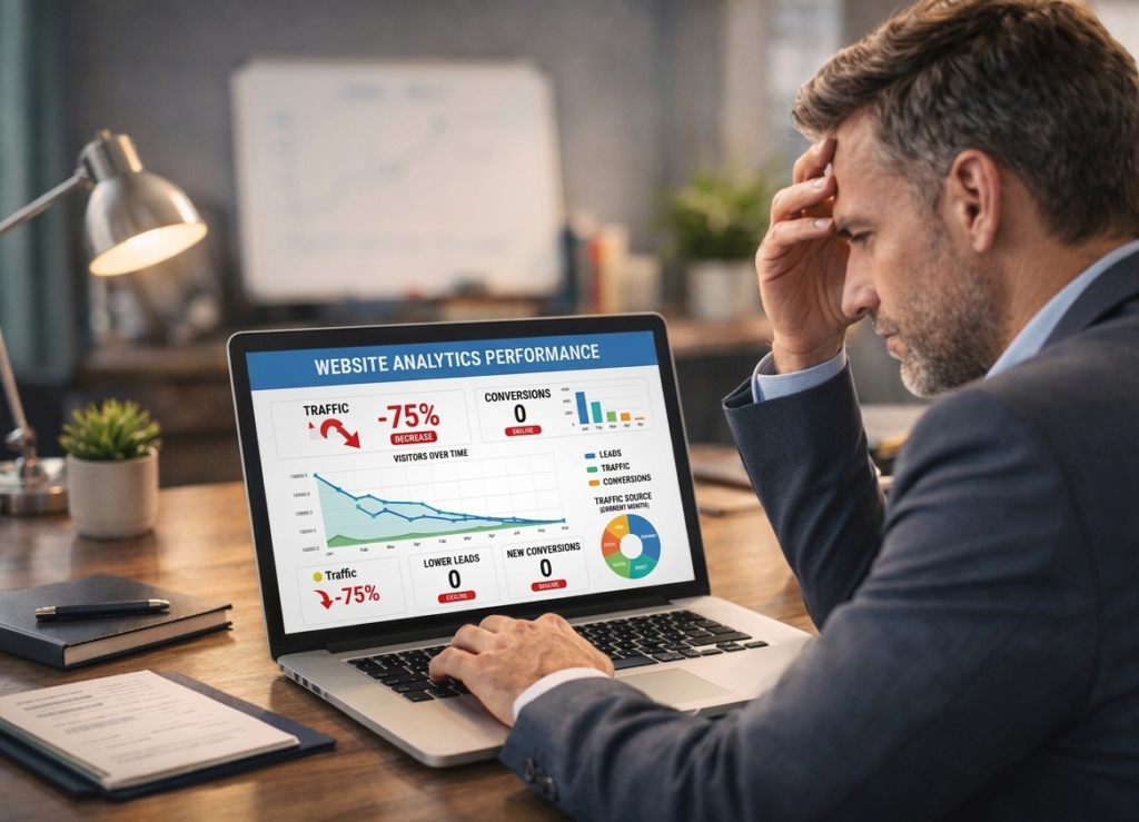 website not generating leads